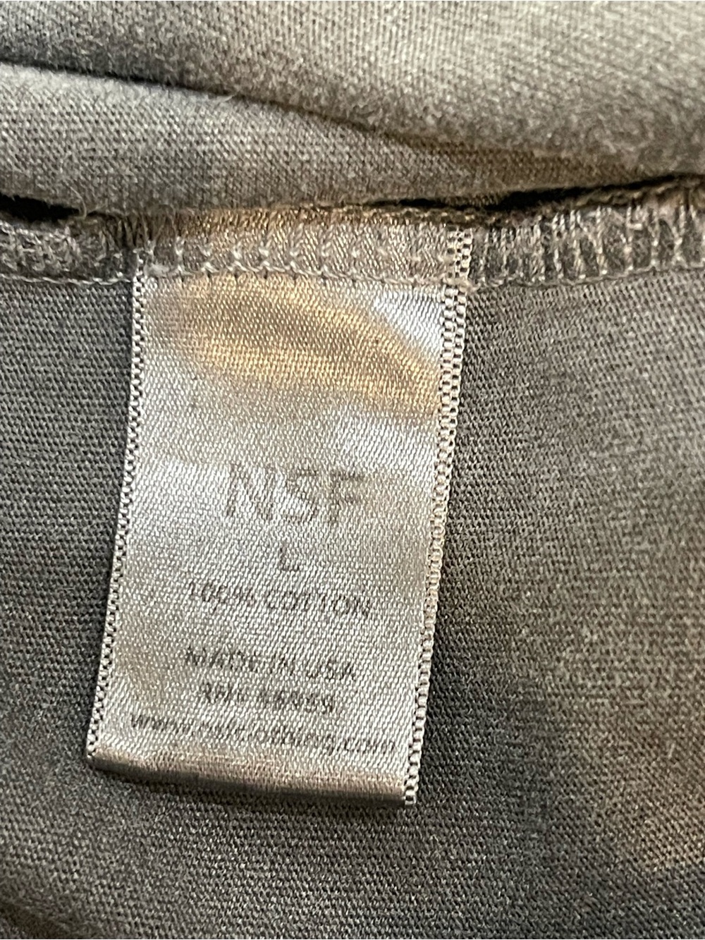 New NSF Wide Leg Jumpsuit Surplice Bust Short Sleeves SZ L Charcoal Grey - Picture 6 of 7